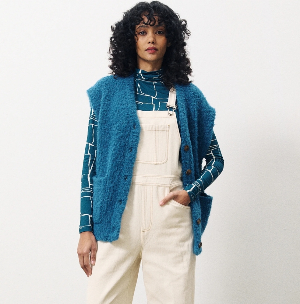 EUC FRNCH Magaly Sweater Vest Cardigan